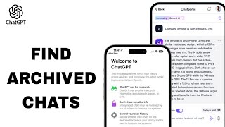 How To Find Archived Chats On ChatGPT App [upl. by Liagibba]