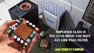 DIY Build Amplifier TPA3116 Mono  Low Pass Filter [upl. by Aer]