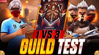 HARDEST GUILD TEST FF  FREE FIRE LIVE CUSTOM ROOM GIVEAWAY  FREE FIRE LIVE GUILD TESTING class [upl. by Tound]