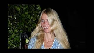 Claudia Schiffer shows off her boho style as she and husband Matthew Vaughn enjoy a date night in LA [upl. by Zita]