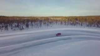 Nokian icetrack in Ivalo captured by a drone  rezulteo [upl. by Yanel]