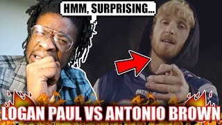 IM SHOCKED   Logan Paul  GOING BROKE Antonio Brown Diss Track REACTION [upl. by Anisamot]