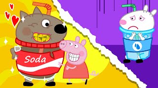 Peppa choose SODA or   Peppa Pig Funny Animation [upl. by Ariane776]