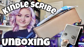 Unboxing the Kindle Scribe 💙  First Impressions [upl. by Odnalor596]