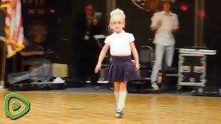 What a McCutie Tiny 4yearold Irish dancer gets standing ovation [upl. by Menis]