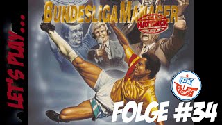 Lets Play Bundesliga Manager Hattrick  34  Auf nach Rostock [upl. by Nwadrebma]