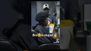 Best Barber prank ever🤞😂 shorts youtube [upl. by Laurianne]