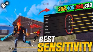 Secret DPI  Best Sensitivity For Headshot⚙️ 2GB  3GB  4GB  6GB  8GB  12GB RAM  FREE FIRE [upl. by Trinetta402]