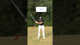 Linken Arm gerade halten beim Golfschwung golftraining shorts [upl. by Rimat]