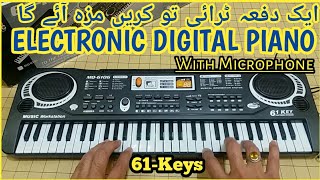 Best 61Keys Electronic Digital Piano Online Shop Model MQ6106 KeyBoard Music Educational for esay [upl. by Halfdan978]