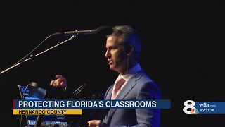 Parkland parent shares best practices to prepare for shooting at Hernando Schools safety summit [upl. by Vanderhoek]