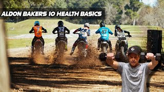 Aldon Bakers 10 HEALTH BASICS for motocross racers [upl. by Wylen]