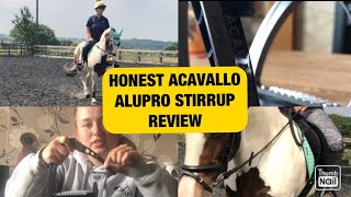 Acavallo arena AluPro stirrup review Willow and bobby honest review [upl. by Anirdnajela]