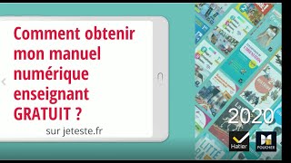 Comment obtenir mon manuel numérique enseignant GRATUIT   2021 [upl. by Norling]