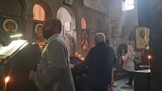 Choir at Anchiskhati Basilica Tbilisi Georgia [upl. by Kcirdef606]