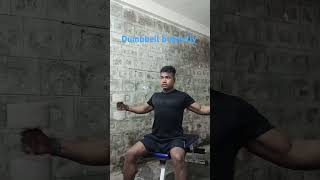 Chest dumbbell butterfly Home workout shorts video fitness [upl. by Meridel]