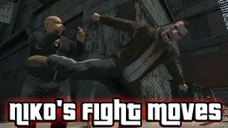 Nikos Fight Moves GTA IV [upl. by Aronel]