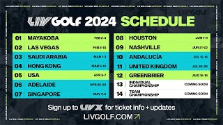 2024 Loading LIV Golf Schedule Release [upl. by Ahsirat]