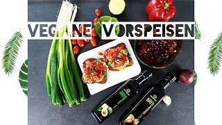 Schnelle und einfache vegane Vorspeisen [upl. by Yrtnahc]