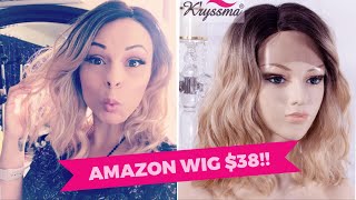 💫 K’ryssma Wavy Blonde Ombre Wig 💫  3799 on AMAZON  Review and Demo [upl. by Basile]