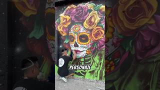 Murales para el Cementerio Municipal UrbanArt StreetArt Painting Mural Mexico DiadeMuertos [upl. by Loresz867]