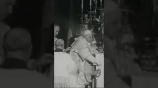 Pope John XXIII incenses the Altar at the Offertory during his Solemn Coronation Mass [upl. by Hadsall]