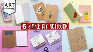 6 DIY Notebook Ideas  Back to school ideas  How to make a Notebook [upl. by Ayekram]