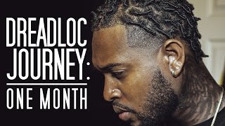 DREADLOC JOURNEY ONE MONTH [upl. by Aneled]