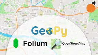 Folium Mapping Geopy Distance Calculations and OpenStreetMap API Lookups in Python [upl. by Dann332]