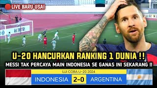 🔴GEGERKAN ASEAN  INDONESIA U20 2 VS ARGENTINA U20 0  UJI COBA U20 JELANG PIALA ASIA U20 2025 [upl. by Gora]