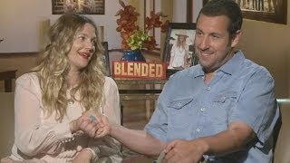 Adam Sandler and Drew Barrymore Interview  Blended [upl. by Holmann]