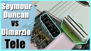 DiMarzio Chopper T vs Seymour Duncan Little 59 Comparison  Tele Bridge Humbuckers [upl. by Uthrop823]