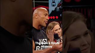 The Rock and Ronda Rousey team up Short [upl. by Enicnarf]