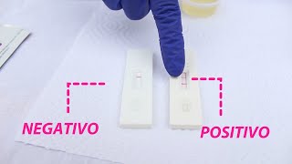 Como Saber si la Prueba de Embarazo es Positiva o Negativa Prueba de Embarazo  BABY TEST CASETE [upl. by Jorgenson]