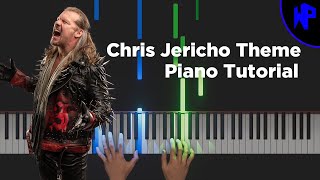 Chris Jericho AEW Theme Song quotJudasquot Piano Tutorial [upl. by Rosmunda]