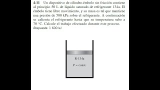 Ejercicio 411  Termodinámica de Cengel [upl. by Yhtur]