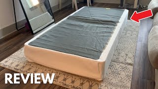 ZINUS Folding 9quot Metal Box Spring  Quick Review No Assembly [upl. by Iblehs209]