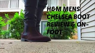 Mens Chelsea Boot  HampM Mens Chelsea Boot Review amp OnFoot [upl. by Kyre]