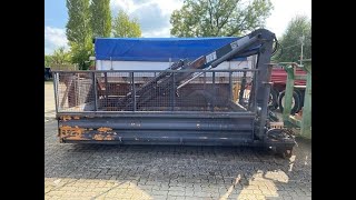 MEILLER  Abrollcontainer mit Kran Hiab 071 AW B3 ca 10m³ [upl. by Buck]