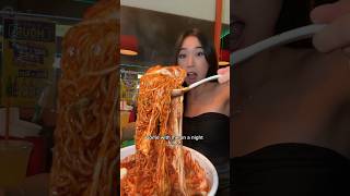 KOREAN FRIED CHICKEN AND FIRE NOODLES shorts koreanfood foodreview mukbang [upl. by Eenaffit]