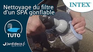 TUTO  Nettoyage filtre d’un spa gonflable avec pistolet nettoyeur INTEX [upl. by Anomor147]