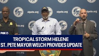 Tropical Storm Helene St Pete Mayor provides update [upl. by Ardied377]