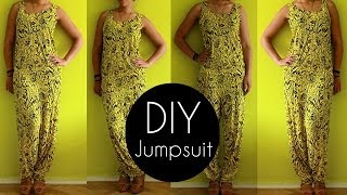 Easy DIY Jumpsuit Tutorial in 30min  DIY Clothes [upl. by Atsyrt]