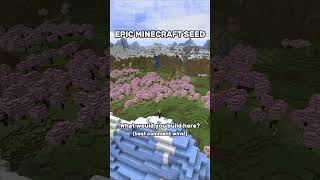 best minecraft cherry blossom village seed [upl. by Humbert]