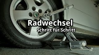 Radwechsel am PKW Schritt für Schritt [upl. by Airetal452]