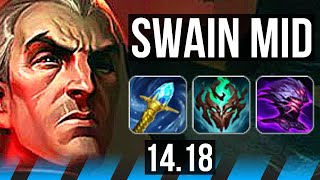 SWAIN vs SYNDRA MID  8216 500 games  EUW Master  1418 [upl. by Conlan]