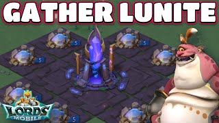 NEW UPDATE GATHER LUNITE LORDS MOBILE [upl. by Eelame]