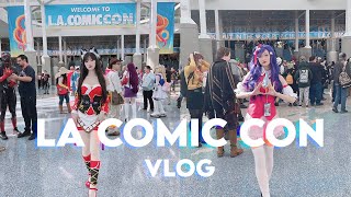 VLOG LA Comic Con 2023  Cosplay and convention walkthrough [upl. by Ynnohj680]