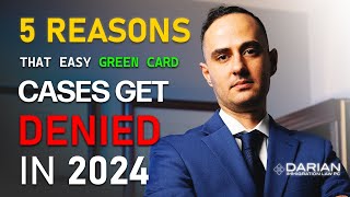 5 reasons marriage Green Cards get denied in 2024 [upl. by Sugna]