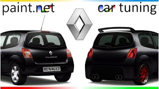 Renault Twingo virtual car tuning with PaintNET slideshow [upl. by Ellita146]